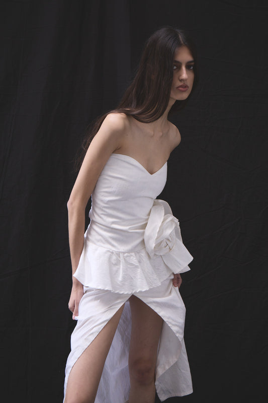 STRAPLESS NOVIA DRESS