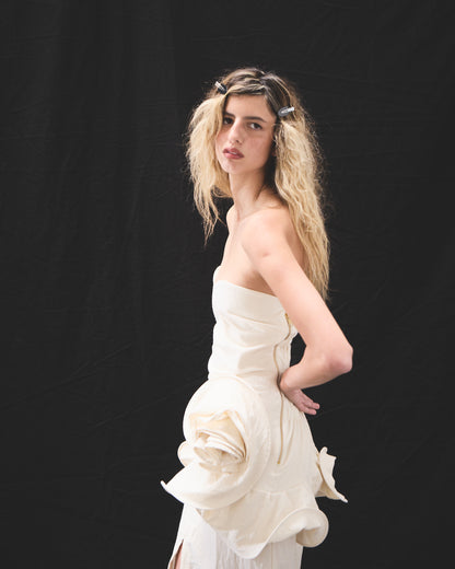 STRAPLESS NOVIA DRESS